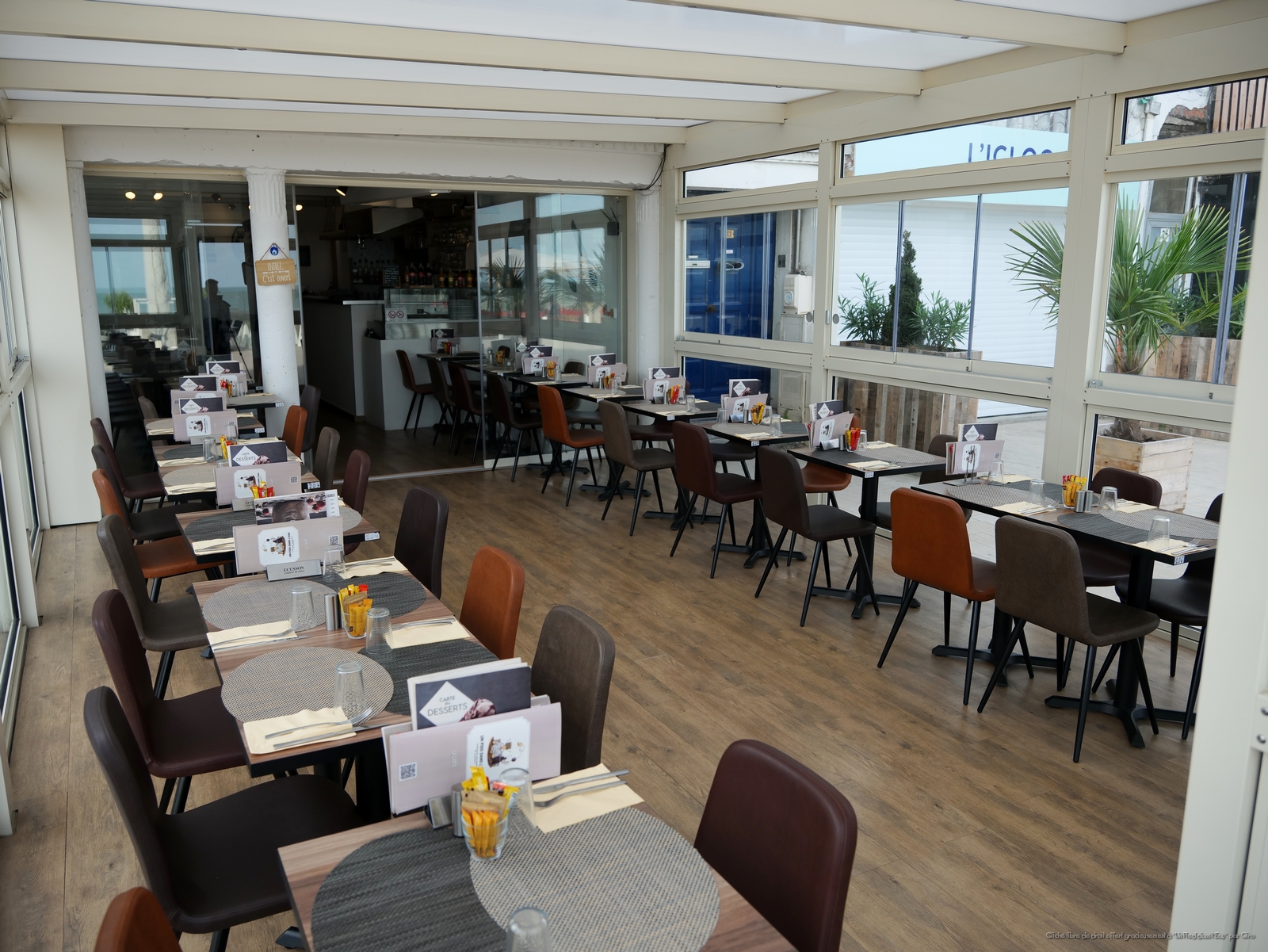 terrasse couverte du restaurant